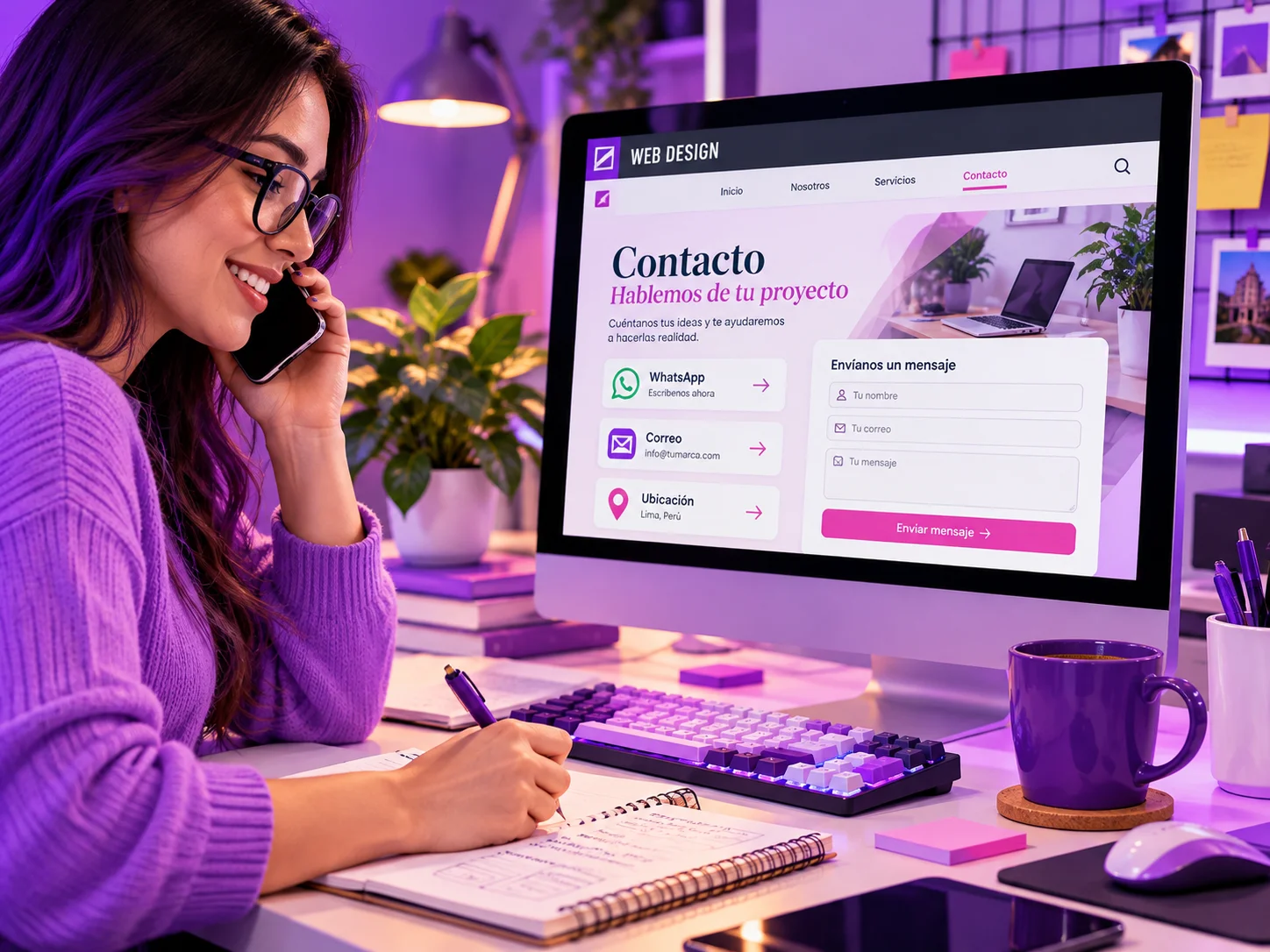 Conversemos sobre tu nueva página web